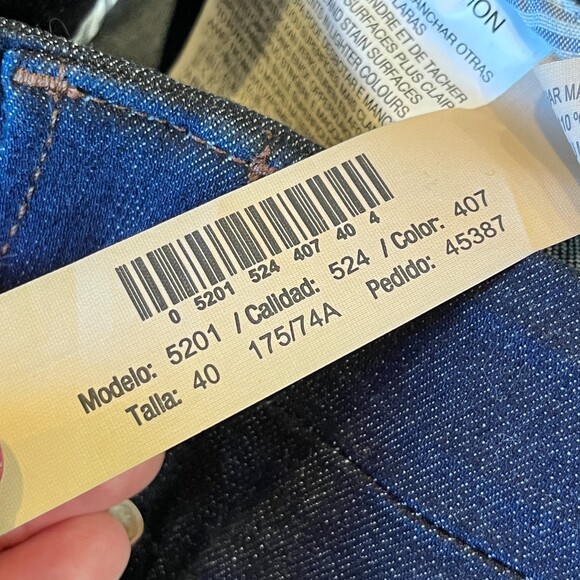 Massimo Dutti Calidad Denim Jean Midi A-Line Button Front Skirt Size 8 - Picture 10 of 10